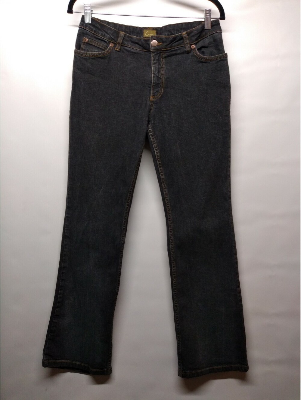Calson Petite Size 8 Women's Jeans Dark Gray 025